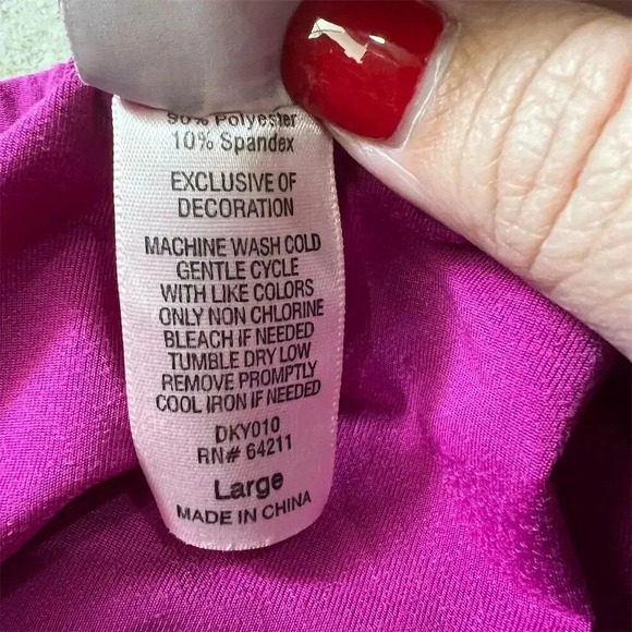 In Bloom Women's Floral Lace Babydoll Mini Slip Dress Size L Multicolor - Picture 6 of 6